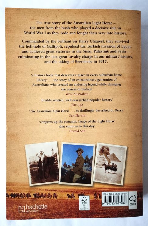 The Australian Light Horse back cover
