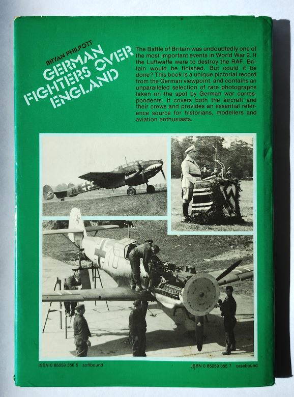 German fighters over England back cover