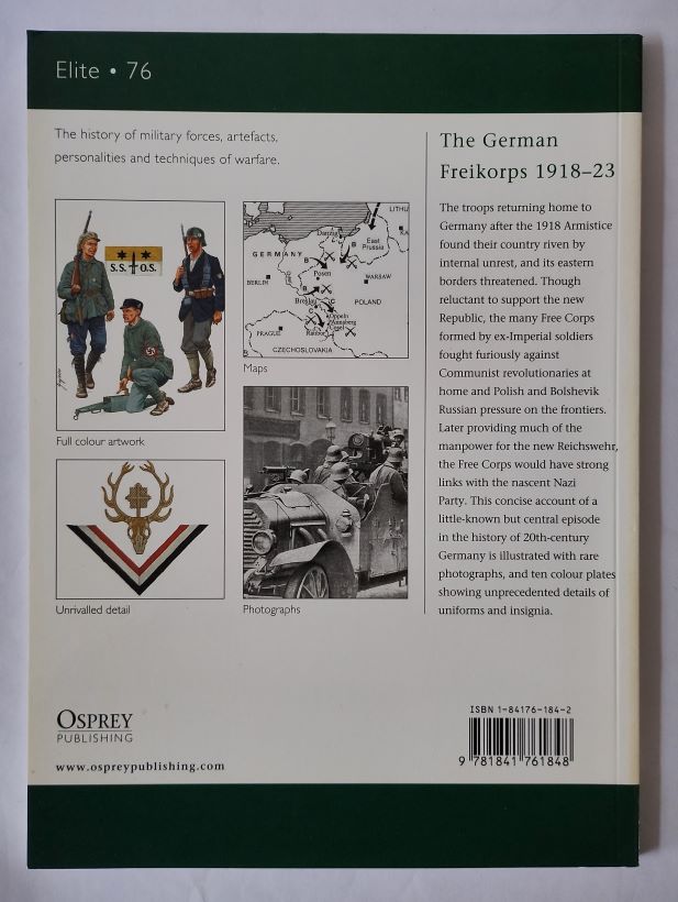 The German Freikorps 1918-23 back cover