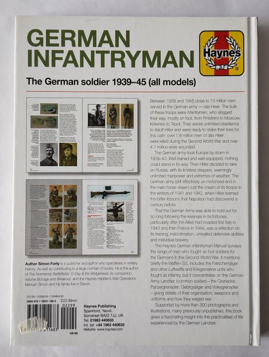 German Infantryman back cover