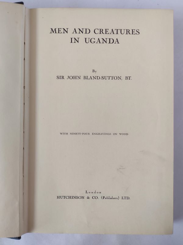 Men and Creatures in Uganda title page