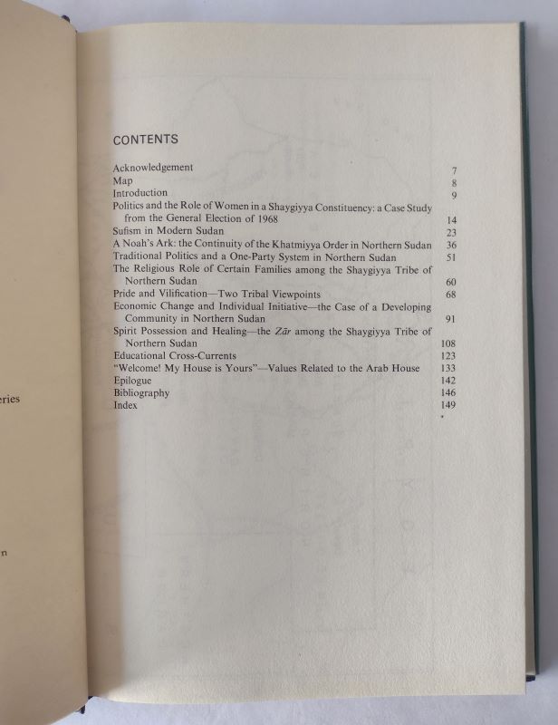 Themes from Northern Sudan contents