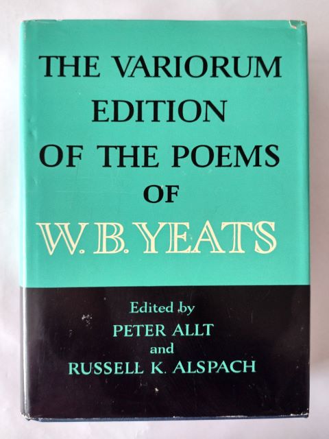 The Variorum Edition of the Poems of W. B. Yeats front cover
