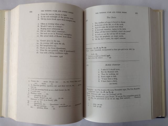 The Variorum Edition of the Poems of W. B. Yeats inside