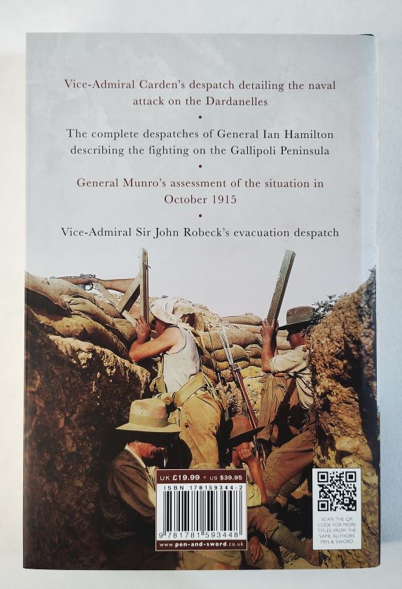 Gallipoli and the Dardanelles 1915-1916 back cover