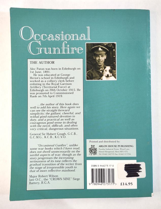 Occasional Gunfire back cover